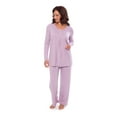 thumbnail image 4 of Women's Long Sleeve PJs in Bamboo Viscose (Replenish) Cozy Pajama Set by Texere, 4 of 4