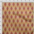 thumbnail image 4 of oneOone Viscose Jersey Brown Fabric Argyle Diy Clothing Quilting Fabric Print Fabric By Yard 60 Inch Wide, 4 of 4