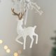 thumbnail image 4 of Colgantes para árbol de Navidad con purpurina, adornos de ciervo blanco, alce de Navidad 2024, decoración navideña para el hogar, juguetes para niños, Año Nuevo 2025, 4 of 5