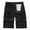 Black, variant on Mens Cargo Shorts Cotton Casual Shorts with Pockets Button Zipper Shorts for Men