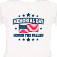 thumbnail image 4 of Inktastic Memorial Day Honor The Fallen with American Flag Boys or Girls Long Sleeve Baby Bodysuit, 4 of 5