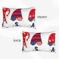 thumbnail image 2 of Uemuo 4th of July Gnomes Print Throw Pillow Case – Cozy & Soft Cushion Cover, Hypoallergenic Pillow Case for Sleeping, Perfect for Women with Envelope Closure-20"x30", 2 of 6