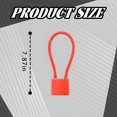thumbnail image 2 of MELIVO Bike Lock,7.87" Bike Lock For Kids,Opening Steel Cable Bicycle Lock Bike Lock with Key,Red, 2 of 7