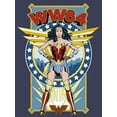 thumbnail image 2 of Men's Wonder Woman 1984 WW84 Comic Poster  Tank Top Navy Blue Small, 2 of 4