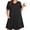 D1-Black, variant on SHOWMALL Nightgowns for Plus Women Soft Short Sleeve Pajama Dress with Pockets for Sleep NightBlack 3X