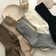 thumbnail image 4 of Minnieouse 1 par de calcetines de mujer de Color sólido, suaves, acogedores, cómodos, transpirables, calcetines escolares de viaje, suministros lavables, Medias Café Ligero Minnieouse AP013191-07, 4 of 6