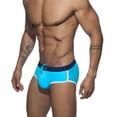 thumbnail image 1 of FcBaudy Men's Low Waist Solid Color High Vent Swimming Trunks Underpants Men Pants, 1 of 6