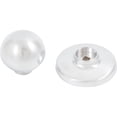thumbnail image 3 of Die-Cast Round Bi-Fold Door Knob, 1-1/4 Inches with 1-3/4" Backplate, Satin Chrome by Stone Harbor Hardware, 3 of 3