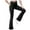 Black, variant on FAIWAD Girls Flare Leggings High Waisted Stretchy Dance Yoga Pants Kids Full Length Bell Bottom, 5-15Years