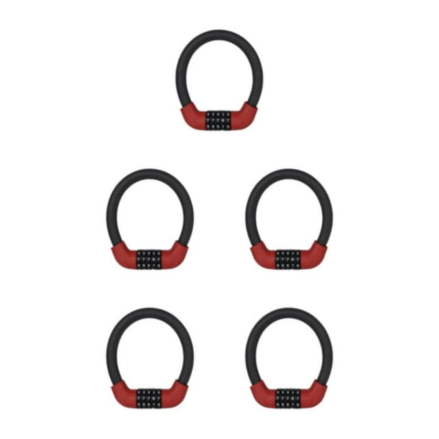 Maytalsory Cadenas de Vélo Antivol à Combinaison Mini/rouge 5ensemble