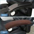 thumbnail image 4 of Office Chair Arm Covers,1 Pair Happon Removable Armrest Slipcover Pads, Office Chair Cover, Chair Arm Pads Arm Protectors, Office Removable Arm Rest Covering, Elastic Chair Armrest Cover, 4 of 7