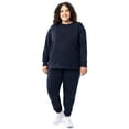 thumbnail image 2 of Terra & Sky Women's Plus Size Fleece Sweatshirt and Sweatpant Set (0X-4X), 2 of 10