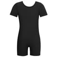 thumbnail image 2 of High Stretch Gymnastics Leotards for Girls Toddler Short Sleeve Tank Biketards Tumbling Dance Unitards Kids Dance Costumes, 2 of 5