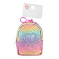 Wonder Nation Mini Rainbow Heart Backpack Keychain, Multicolor Pastels ...