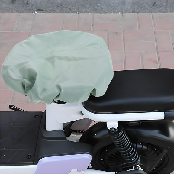 MLINS Motorcycle Seat Cushion with Waterproof PU Cover for Comfortable Long Rides Light Green 12.5 x 8.5 inches