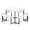 White, variant on Biotree 63-Inch Outdoor Square Picnic Table Bench Set for 4-8 People with Umbrella Hole, White