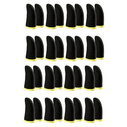 32X Game Finger Sleeve Thin Breathable Anti-Sweat Anti-Slip Finger Thumb Sleeve Gaming Finger Cots Gloves for Aim Keys