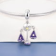 thumbnail image 3 of 925 Sterling Silver Libra Zodiac Balance Scale Dangle Charm for Bracelet Charms Bangle Pendant Jewelry, 3 of 3