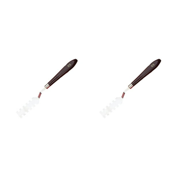 Cateissary Rascador de pintura al óleo Mezcla multiusos Herramienta de pintura acrílica Rascadores de paleta Type3 NO3