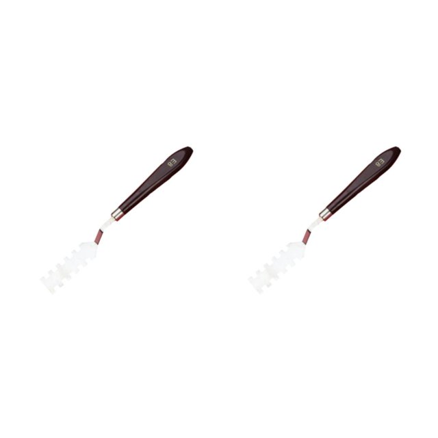Monstrate Raspador de pintura al óleo Espátula de mezcla de acero inoxidable Mango de plástico antideslizante Rascadores de paleta de Type3 NO3