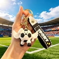 thumbnail image 2 of Miwamany Soccer Ball Keychain Charm, Cute Football Pendant Gift for Boys Girls, Mini Sports Ball Keyring for Backpack Bag Locker Party Favor Father Day Present, 2 of 7