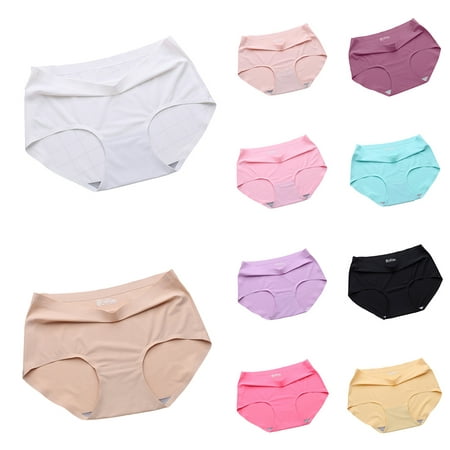 Cheers Sexy Women Seamless Briefs Underwear Solid Color