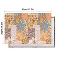 thumbnail image 5 of Pioneer Flower Floral Print Pattern Summer Placemats Table Placemats Set Of 6-Linen Kitchen Washable Placemats Table Mats 12x18 Inch Non-Slip Heat Resistant, 5 of 5