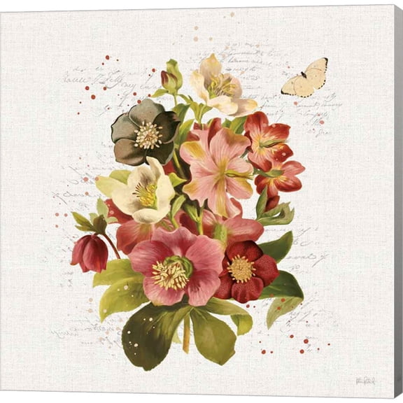Great Art Now Vintage Petals VIII by Katie Pertiet, Canvas Wall Art, 12W x 12H