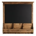 thumbnail image 1 of hometrends Rustic Wood And Chalkboard Wall Mount Organizer with Hooks, 1 of 4