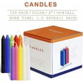 thumbnail image 3 of Velas de 100 colores, velas de hechizo surtidas, velas pequeñas antigoteo para campanillas, reuniones mágicas, velas, vigilias, rituales, decoraciones de fiesta (10 colores), 4 pulgadas de alto JAMW Sencillez, 3 of 5