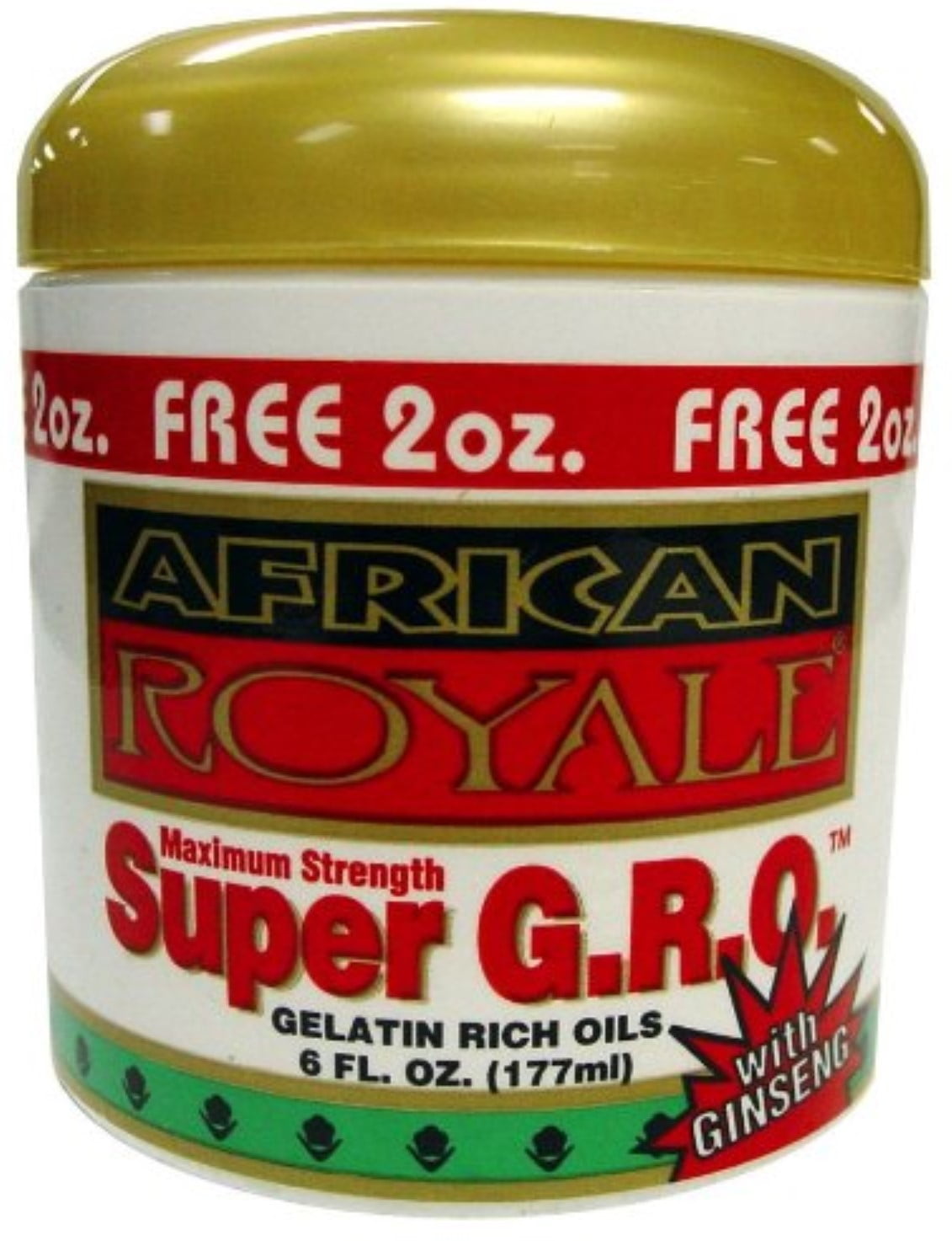 African Royale Super Gro Gelatin Rich Oil, 6 oz