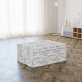 thumbnail image 3 of Calligraphy Foldable Mattress, Grey Names of Cities, 74.8" x 35.4", Grey and White, by Ambesonne, 3 of 6