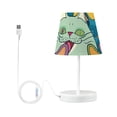thumbnail image 3 of Happy Cats Faces LED Desk Lamp Table Lamp USB Bedside Nightstand Small Lamp for Bedroom Living Room Kids Room, 3 of 8