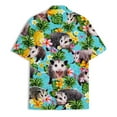 thumbnail image 3 of Funny Tropical Opossum Hawaiian Shirts for Men Casual Opossum Womens Hawaiian Shirt for Men Hawaiian Shirts Short Sleeve, 3 of 7