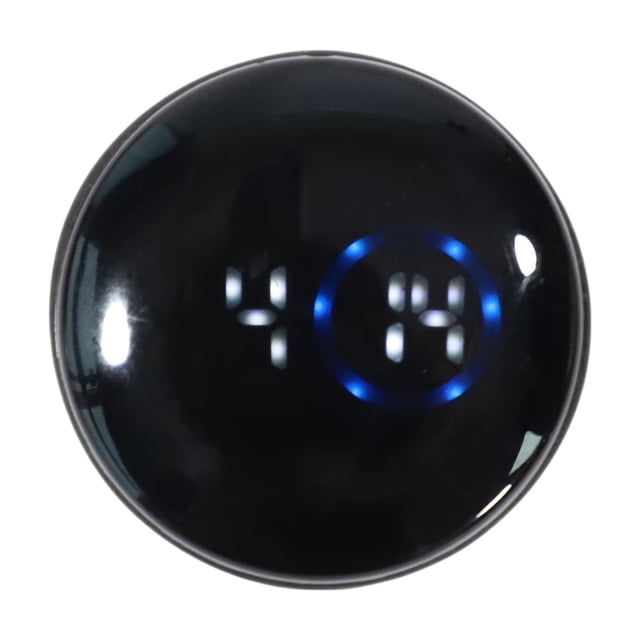 Reloj de Auto Único Bargains Círculo Negro Luz Blanca Reloj Analógico para Auto Redondo ABS/Rubber 3.8x3.8x0.9cm Adhesivo Impermeable/Mostrar Hora 1 Pcs