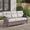 Beige, variant on Patio Wicker 3-Seater Sofa, Outdoor Rattan Deep Seat Sofa Couch Furniture with 5" Thick Cushions for Porch Garden Poolside, Blue