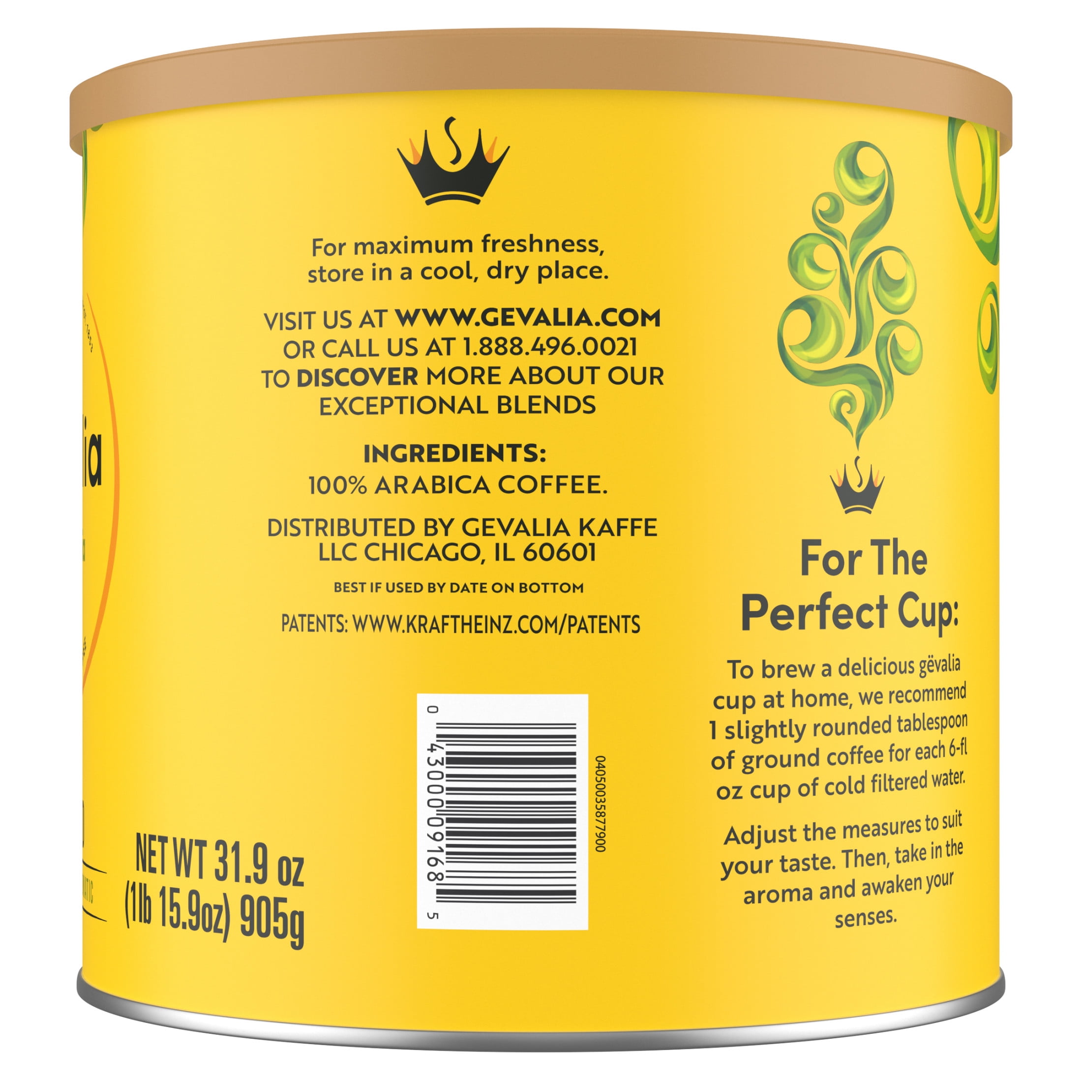 Gevalia Colomiba Blend Medium Roast K Cup Coffee Pods (12 Pods)　並行輸入品 : Gevalia Colombia Medium Roast Ground Coffee, 20 oz Bag