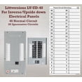 thumbnail image 3 of LV Upside Down Inverse Fuse Box Circuit Breaker Panel Directory Labels/Decals/Stickers for All Electrical Panel/Load Centers (Inverse 40 Circuits 2 Pcs), 3 of 5