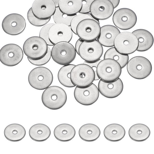 Uxcell M3 x 18mm Ensemble de Rondelles Métalliques, 36 Pcs Rondelles Plates en Acier Inoxydable 304