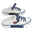 thumbnail image 3 of Zapatos de lona de caña baja, lindos zapatos de lona con cordones y estampado de osos, zapatos de lona, una experiencia incomparable, 3 of 9