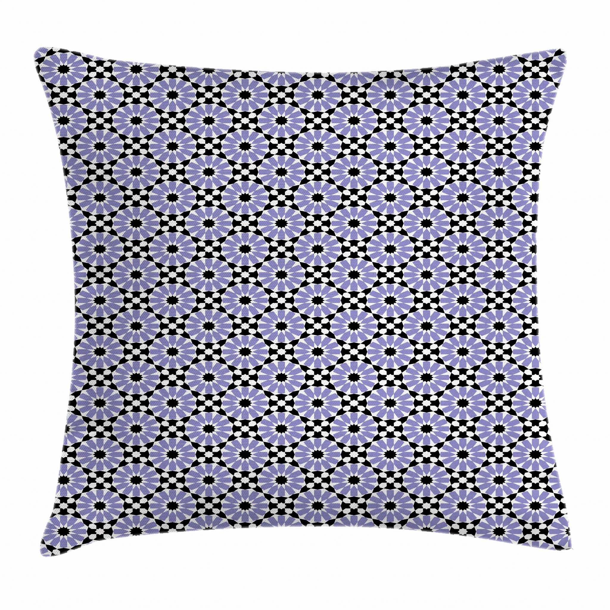 Black and White Throw Pillow Cases Cushion Covers by Ambesonne Decor 8 Sizes