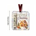 thumbnail image 3 of Liamobondopolis Christmas Money Holder Ornament, Acrylic Cash Hanging Decor with Gingerbread House Design for Christmas Tree and Holiday Gift Giving, 3 of 5
