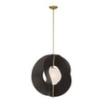 thumbnail image 6 of Minka Lavery 3951-855 Gloria 24" Wide Pendant - Dark Bronze / Legacy Brass, 6 of 7