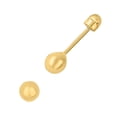 thumbnail image 3 of Broqueles Dormilonas 3mm Oro De 14 K Joyería M De León Broqueles Dormilonas, 3 of 3