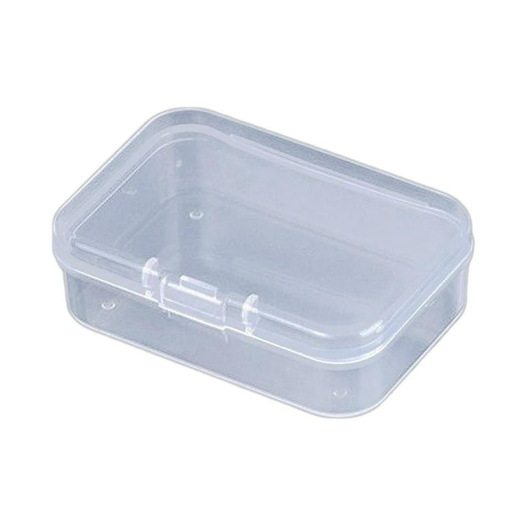 Mini Square Clear Plastic Small Box Jewelry Storage Boxes Container Beads  V6O3