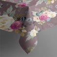 thumbnail image 3 of Pioneer Flower Floral Print Pattern Rectangle Tablecloth 60"x84",Waterproof Polyester Rectangle Table Cloth, Wipeable Spillproof Polyester Tablecloth for Dining, Camping, Indoor and Outdoor, 3 of 5