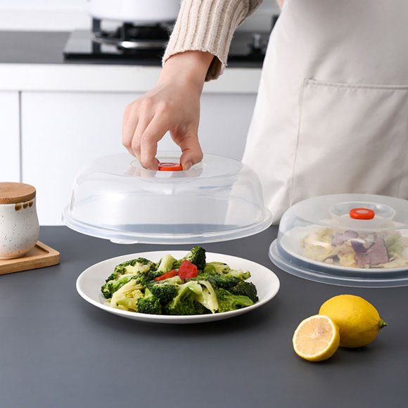 Magnetic Microwave Splatter Cover - Clear Lid With Steam Vent - No More Mess!
