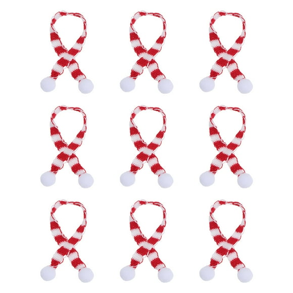 EeaseMX 9pcs Lovely Christmas Elements Design Pet Dog Scarfs Suministros decorativos para mascotas (color surtido)