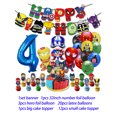 thumbnail image 3 of Decoración para fiesta de cumpleaños de superhéroes Globo de Los Vengadores Spiderman Iron Man Hulk Suministros para fiesta Vajilla Banner Telón de fondo, 3 of 5