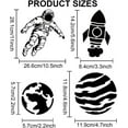 thumbnail image 3 of 2pcs Astronaut Planet Rocket Stencil Outer Space Theme Stencils with Paint Brush, 3 of 9